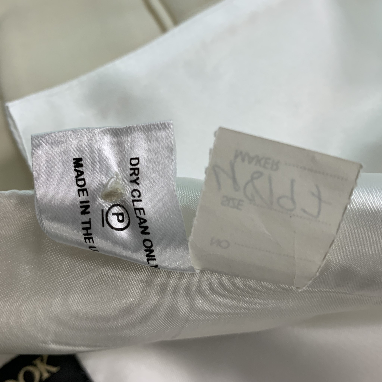 FAVOURBROOK  Size 48 Beige White Solid Wool Doubl… - image 6