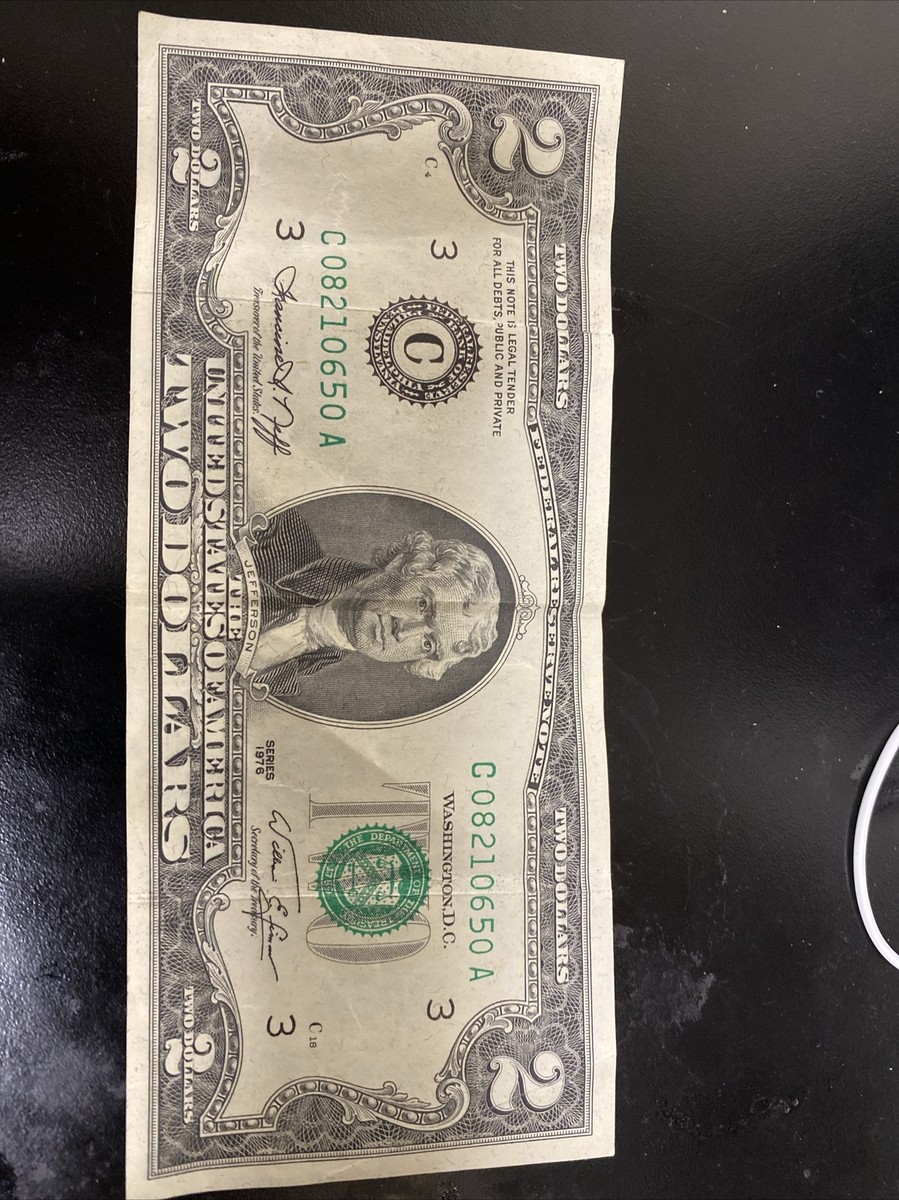 貴重　Made in U.S.A-2 1976 1976 Two Dollar ($2) Bill Uncirculated Consecutive