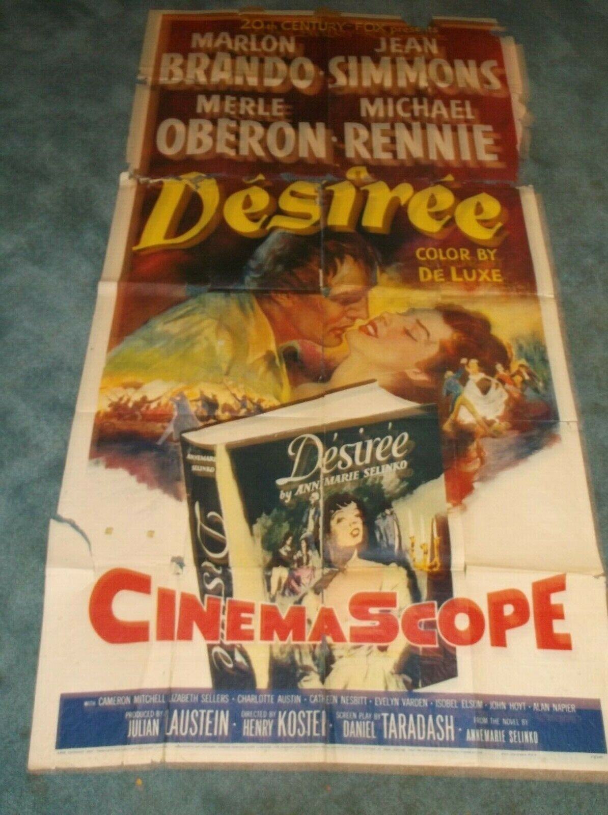 DESIREE 1954 MARLON BRANDO ORIG 3 Special price for Tulsa Mall a limited time SHEET OPENING 41