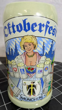 Original Oktoberfestkrug Wiesnkrug M&uuml;nchen Ma&szlig;krug Gerz 1L