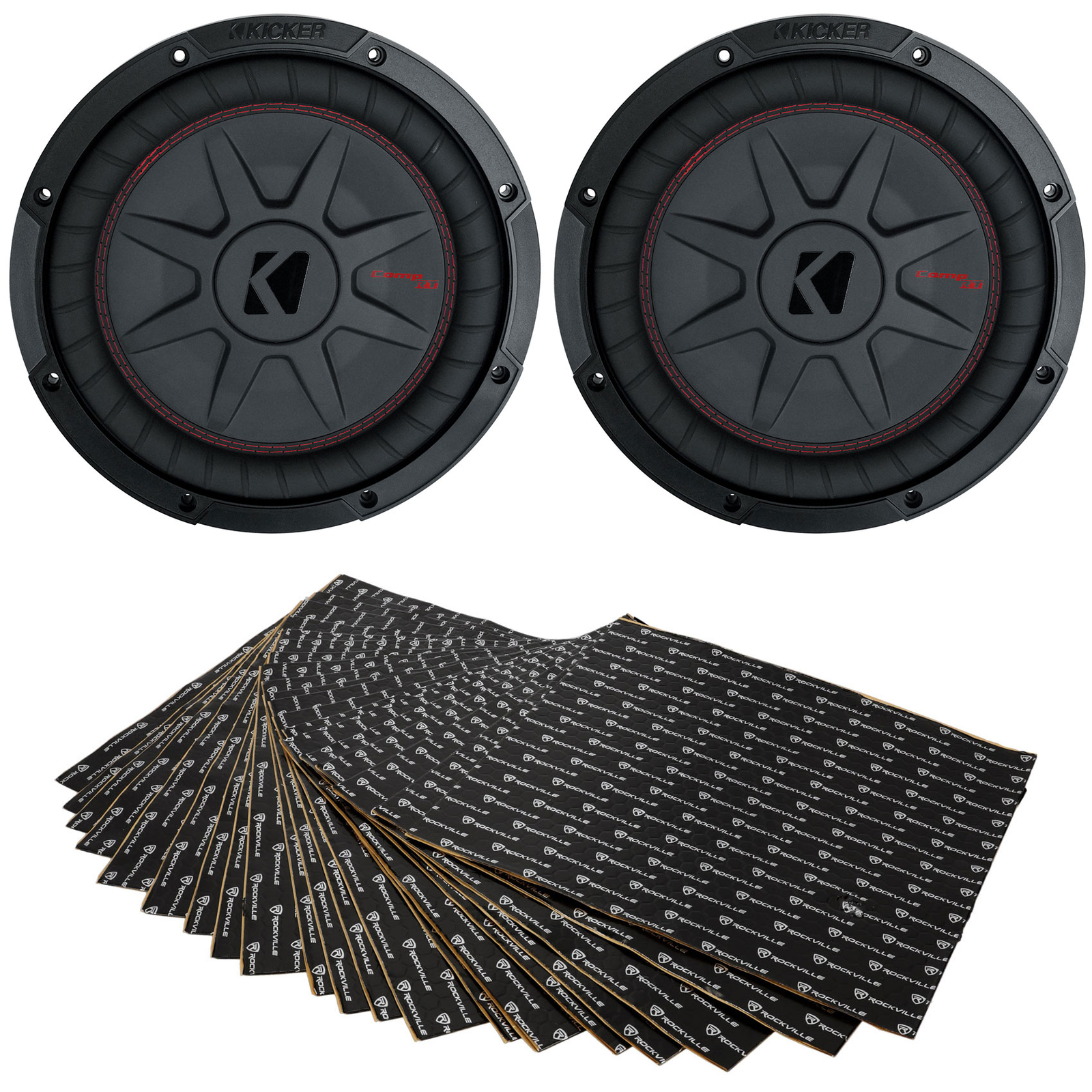 2 Комплект из 10 сабвуферов KICKER 48CWRT104 CompRT Shallow Комплект для подавления звуковой вибрации 58290₽