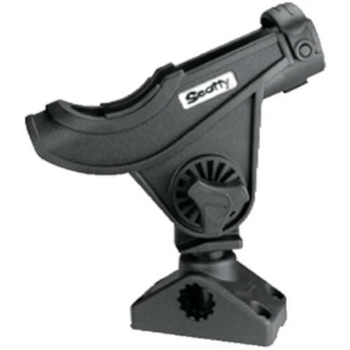 Scotty Adjustable Bait Caster/Spinning Rod Holder, Side Mount - Black - Image 1 of 1