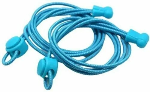 No Tie Shoe Laces Lazy Elastic Round Shoelaces Lock Adults Kids Sports Trainers - Picture 14 of 21
