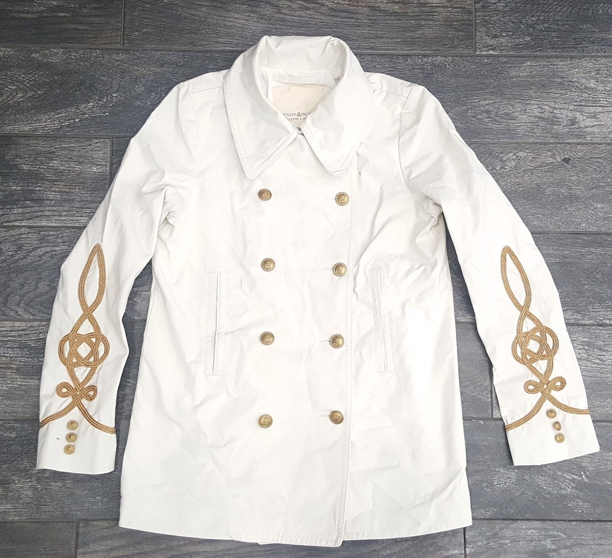 最終 DENIM&SUPPLY P COAT Denim and Supply Ralph Lauren Washed Denim Peacoat | eBay