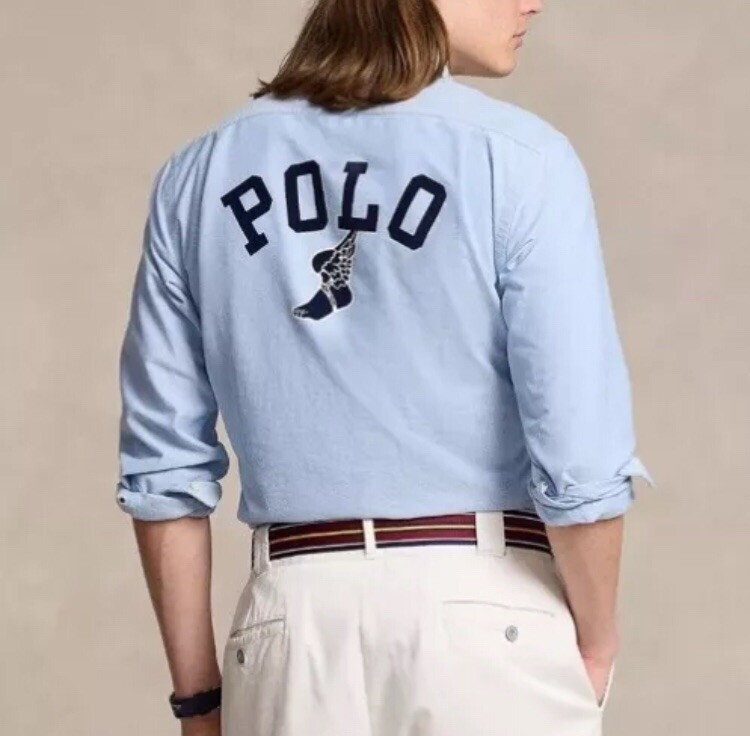 ★★POLO RALPH LAUREN★★ W Classic Fit Oxford Shirt Blue WM Polo Ralph Lauren Classic Fit Oxford Shirt - Blue Multi