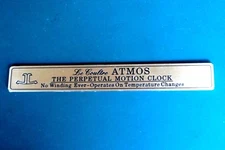 LE COULTRE ATMOS PERPETUAL MOTION CUSTOM PLAQUE CLASSIC DESIGN FOR ATMOS