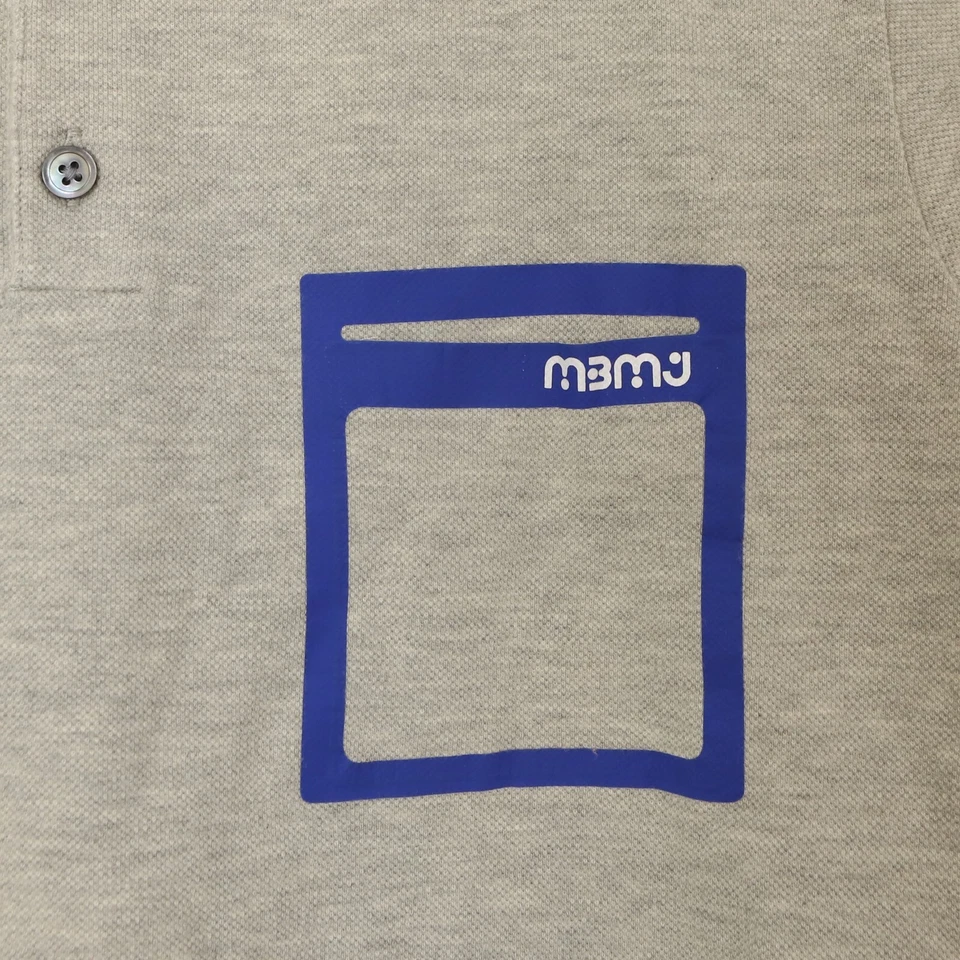 Marc by Marc Jacobs Men's Polo XS Melange Gray 100% Cotton NWT B31 - Image 3 of 4