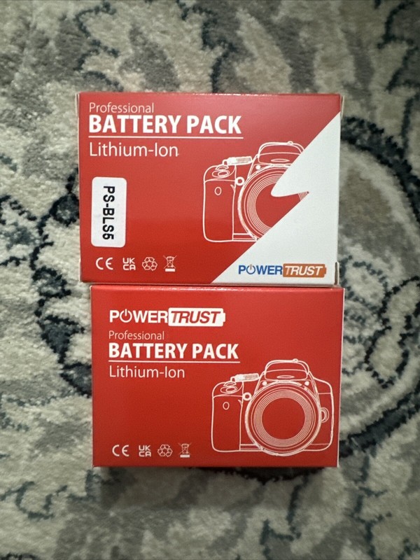PowerTrust 2x PS-BLS5 BLS5 BLS-5 Battery for Olympus B
