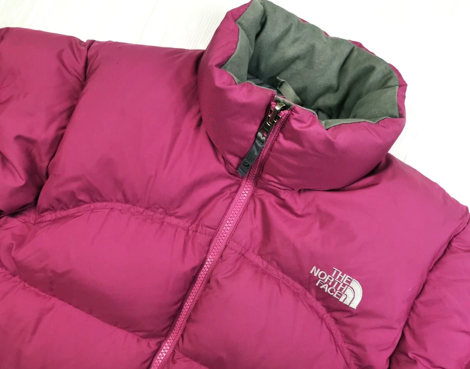 HOT Women THE NORTH FACE NUPTSE 700 GOOSE DOWN QUILT PUFFER ORCHID PINK Jacket M - Image 3 of 4