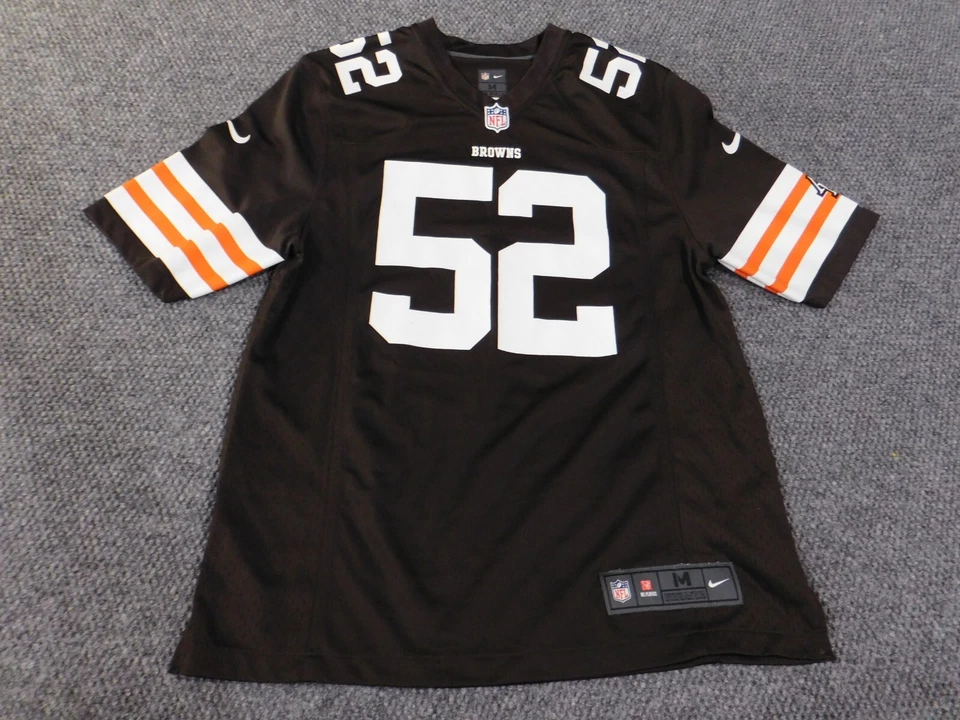 Camiseta de fútbol americano Cleveland Browns para hombre mediana Nike D-qwell marrón Jackson #52 Foto 4 de 4