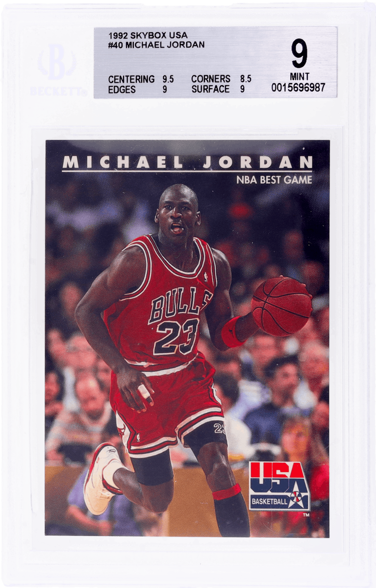 1992 Skybox Michael Jordan USA Basketball #40 BGS 9 | eBay