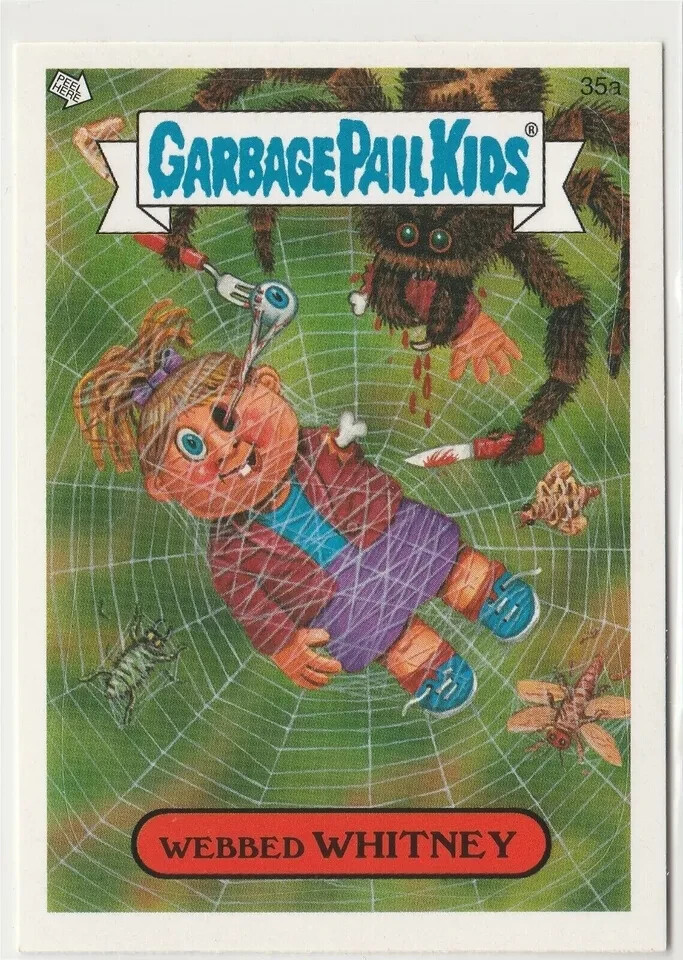 Webbed Whitney #35a Garbage Pail Kids GPK 2007 ANS6 Series 6 All-New