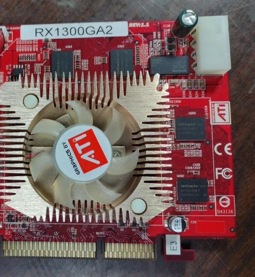 GECUBE RADEON RX1300GA2-E3 PC VIDEO CARD 4X/8X 512MB GDDR2 PRE-OWNED GOOD - Image 3 of 4