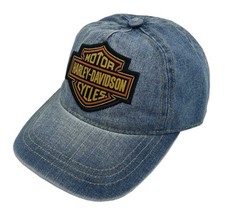 Harley Davidson Little Boys Bar  Shield Adjustable Denim Baseball Cap 7281528