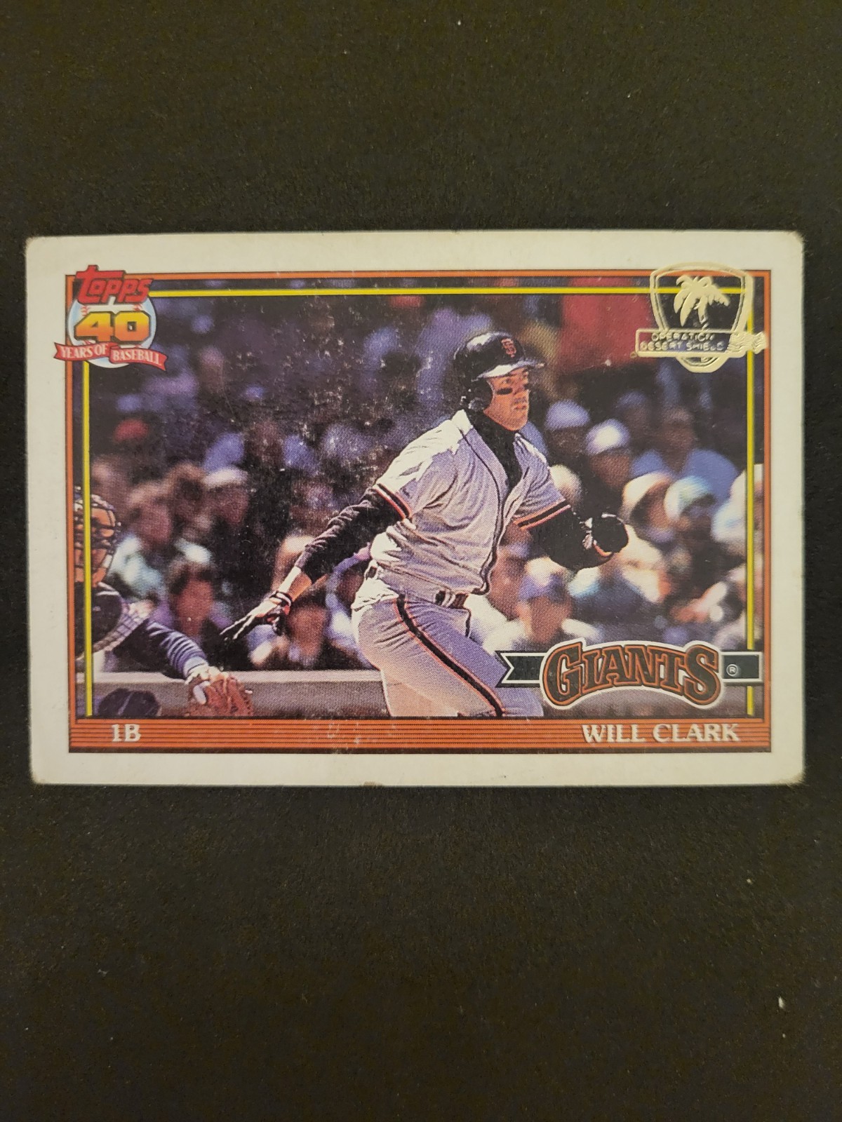 1991 Topps Desert Shield Will Clark San Francisco Giants #500 VG