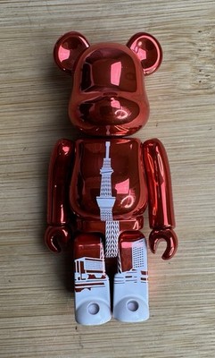 Medicom Bearbrick Toy Tokyo Tower Skytree Red 100% BE@RBRICK Limited Edition