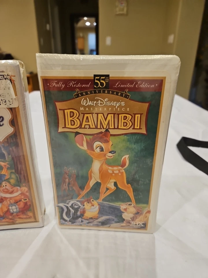 Snow White and Bambi (VHS) Walt Disney Masterpiece Collection New Sealed - Image 3 of 4