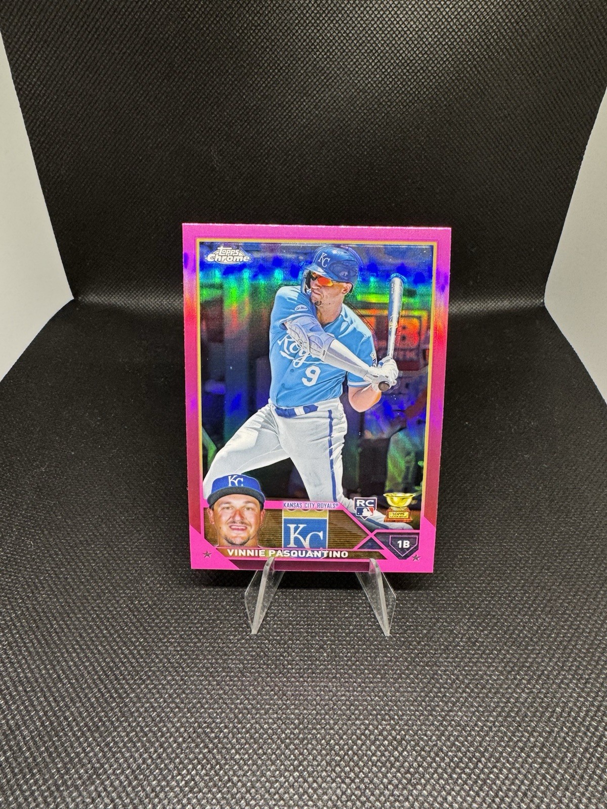 2023 Topps Chrome - Vinnie Pasquantino #119 Pink Refractor (RC) Royals Rookie