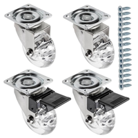 Gtv - MöBelrollen Brazil, Lenkrollen, 4 StüCk Set Rollen FüR MöBel: 2X Rollen Mi