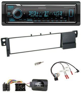 Kenwood Bluetooth Steering Wheel DAB USB Car Stereo for BMW 3 Series E46 (98-07)