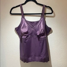 Ruby Ribbon Original Cami Shapewear Purple Tank Top Bra 46