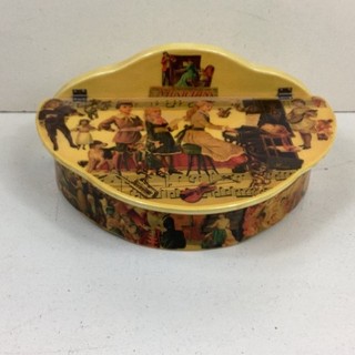 Victorian Musical Theme Decoupage Wooden Trinket Hinged Box IN#763