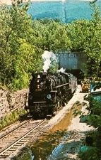 Railroad Postcard Antique Vintage c1960 Steam Train Railway Nickel Plate 759. N