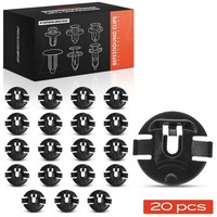 Frankberg 20X NYLON-CLIP Schwarz Radseitig Passend FüR Audi A1 A4 A5 A6 A7 Q5