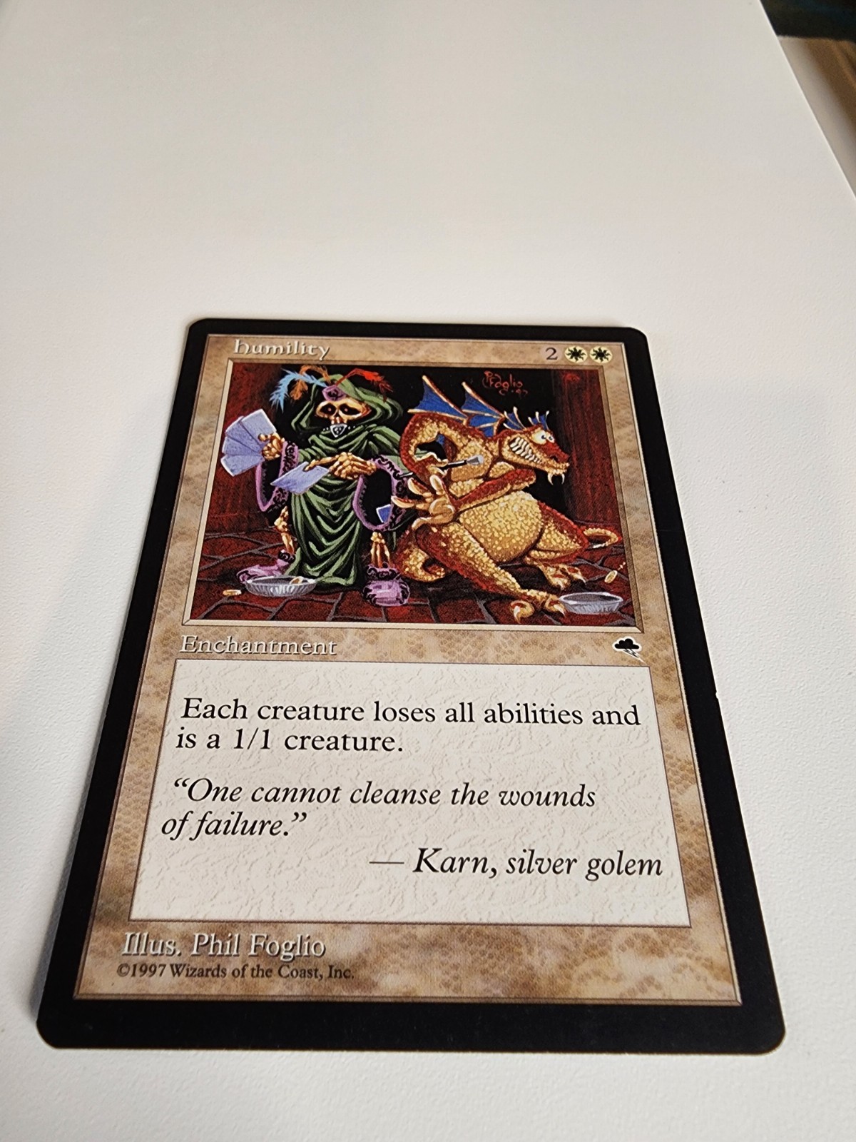 MTG Humility Tempest Regular Nm Condition See Pictures