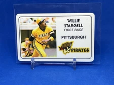1981 Perma-Graphics Superstar Credit Card #014 Willie Stargell Pirates