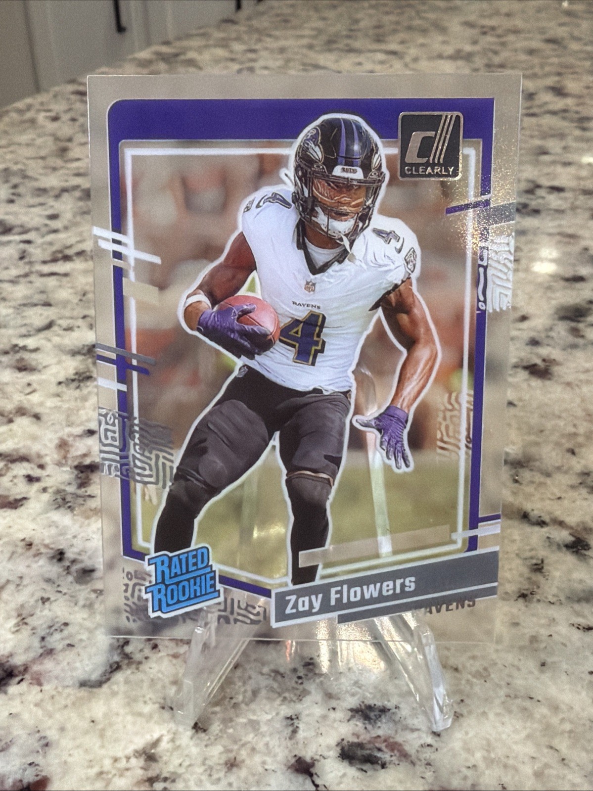 Zay Flowers Panini Clearly Donruss #92 Base
