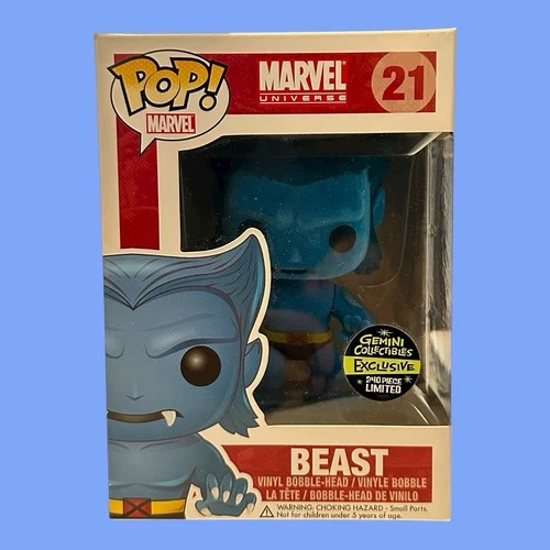 Funko Pop! Marvel BEAST (Flocked) 21 - Gemini Exclusive - LE 240 (X-Men)