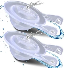 2Pcs 3Inch Toilet Flapper Replacement Kit for 99-827 Flap Parts Clear 