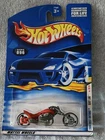 Hot Wheels 2000 First Editions Blast Lane Orange Chopper Motorcycle 36/36 096