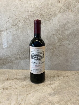 Chateau La Rose Noaillac Medoc Grand Vin De Bordeaux 1999 Wine Bottle Candle