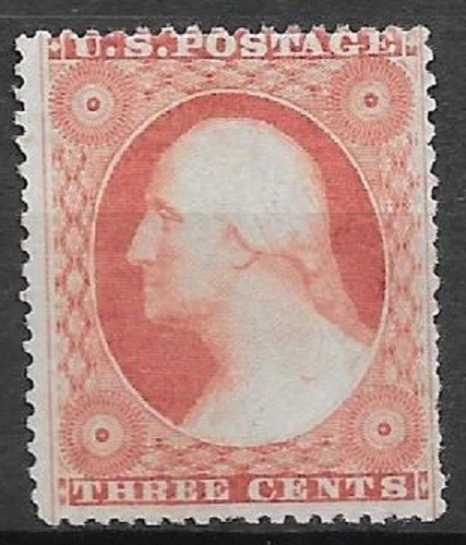 USA 1857 3c Washington type I Scott #25 Mint no Gum MNG great stamp see scans