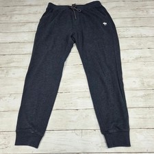 Abercrombie  Fitch Soft A F Fleece Joggers Men M Navy Blue Embroidered Logo