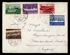 DR WHO 1957 NETHERLANDS FDC? SHIP SEMI POST COMBO TO ENGLAND R49370