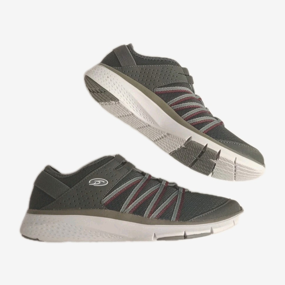 Scholls Women's Athletic Running Shoes Sz 10 Gray Purple Slip