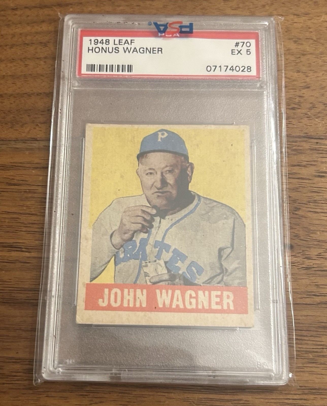 1948 LEAF #70 HONUS WAGNER PIRATES HOF PSA 5