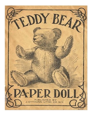 Vintage-Teddyb�r-Wandkunst Klassische Kinderzimmerdekoration Teddy Bea