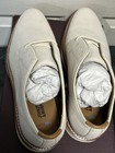 JOHNSTON & MURPHY Upton White tumbled nubuck Derby with Brown Welt — photo 5