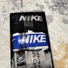 Nike Men's Boxer Briefs 3-Pack Cotton Stretch Jersey Assorted Colors Size M