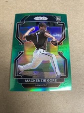 2022 Panini Prizm Mackenzie Gore Rookie Green Prizm #7 San Diego Padres 