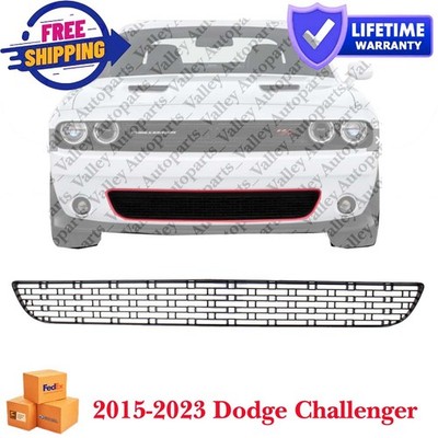 Textured Black Plastic Fits 2015-2023 Dodge Challenger New Front Bumper Grille