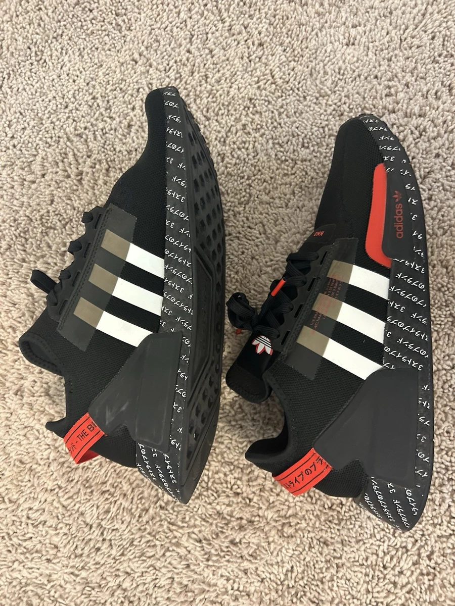 adidas NMD_R1 V2 Japanese Print - White Red for Sale
