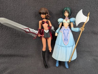 .hack Sign Mimiru & Subaru Yamato Action Figure Set 2003 Anime Video Game Collec