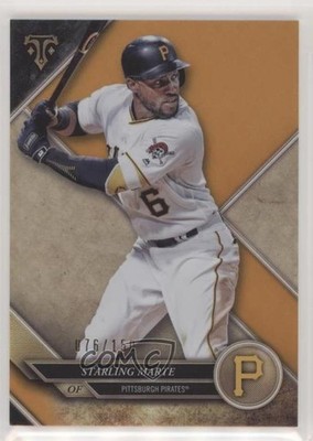 2017 Topps Triple Threads Amber 76/150 Starling Marte #96 1u6