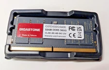 GIGASTONE 32GB DDR5 5600MHz PC5-44800 CL 46 SO-DIMM RAM LAPTOP MEMORY 262 Pin
