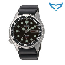 Orologio subacqueo automatico Citizen Promaster Marine NY0040-09EC 20 bar nero merce di seconda scelta